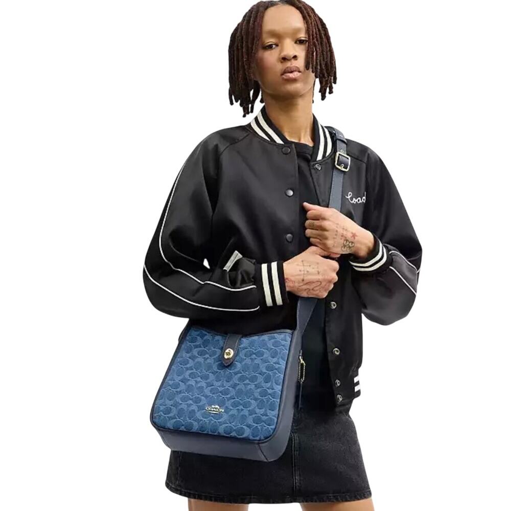 Coach Hadley Convertible Crossbody Bag In Signature Denim - Picture 3 of 8